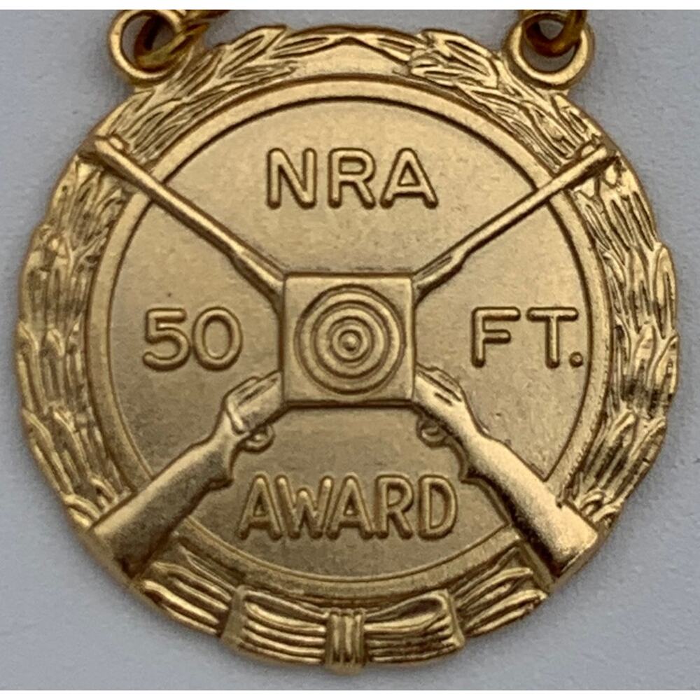 NRA National Rifle Association Sharpshooter 50FT Award w/ Eight‎ Bars READ